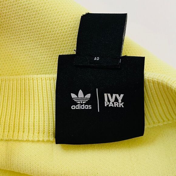 Adidas x Ivy Park with Beyoncé Drip 2 Knit Yellow Tint Mini Skirt Sz M - Picture 12 of 16